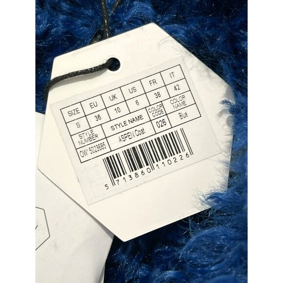 Ow Collection $550 Revolve Aspen Mountain Blue Coat Sz Small NWT Jacket - Picture 11 of 12